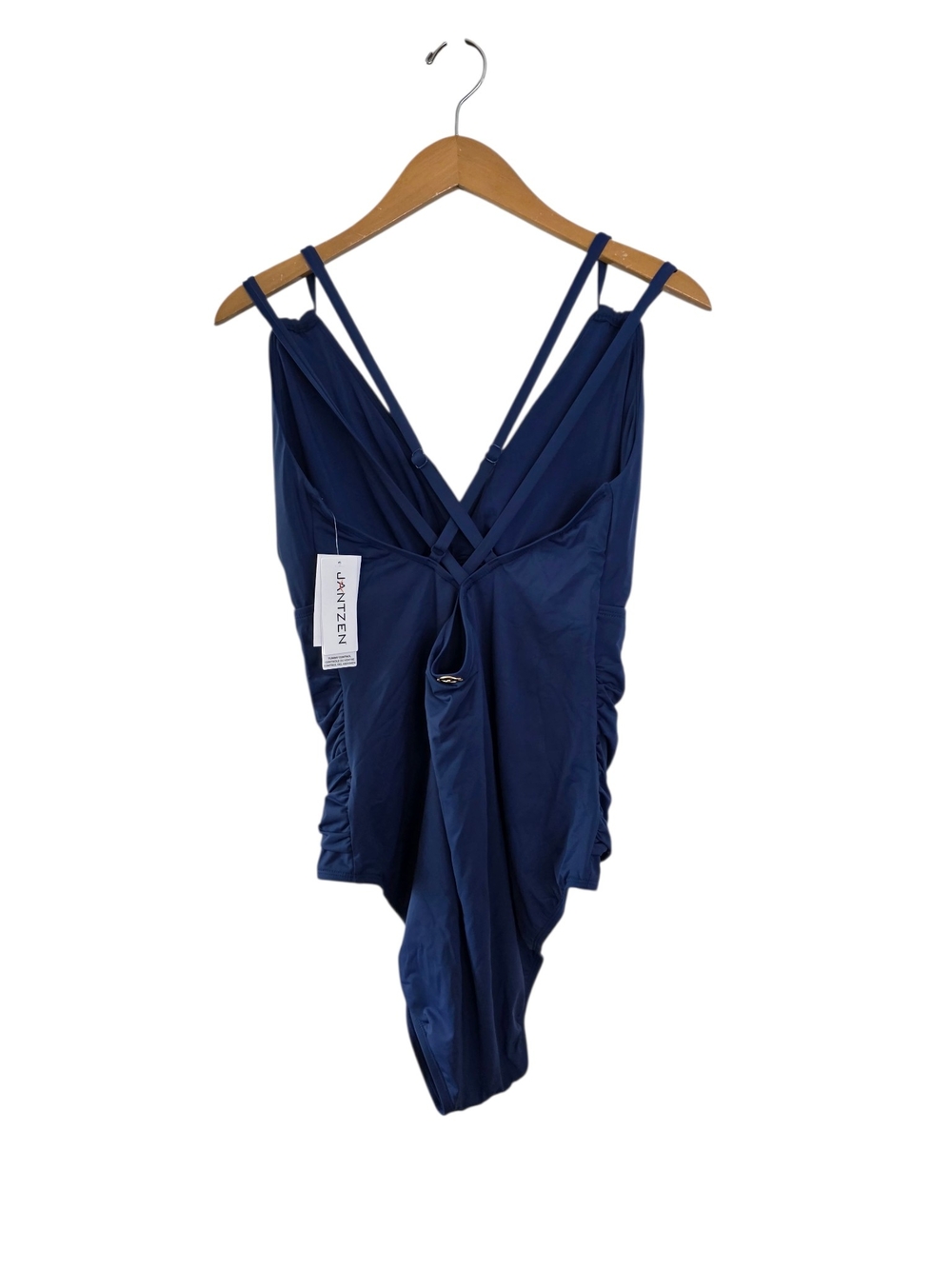 Jantzen Pantheon Blue Tummy Control Cross Back Swimsuit 20W - Picture 3 of 4